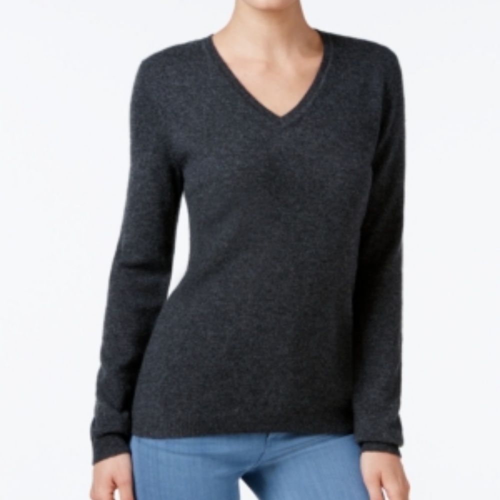 Charter Club Cashmere V-Neck Sweater